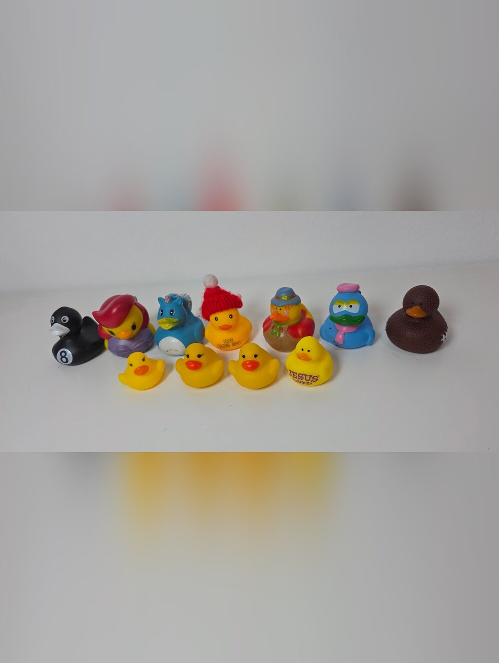 Assorted Yellow Rubber Duck Toy Set